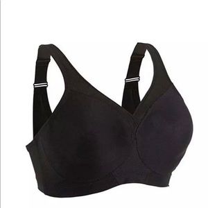 Glamorise black bra 44DD New